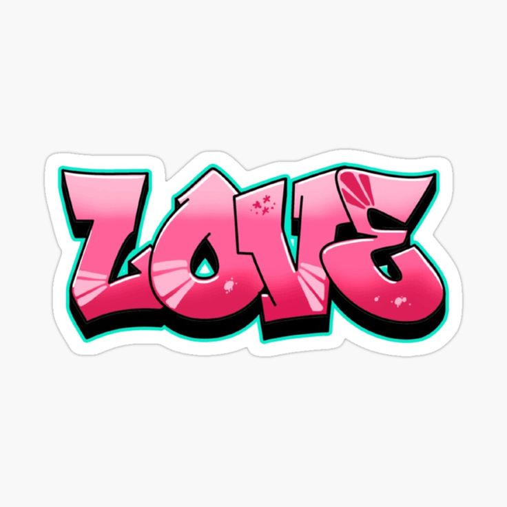 the word zotas in pink and blue on a white background sticker is shown