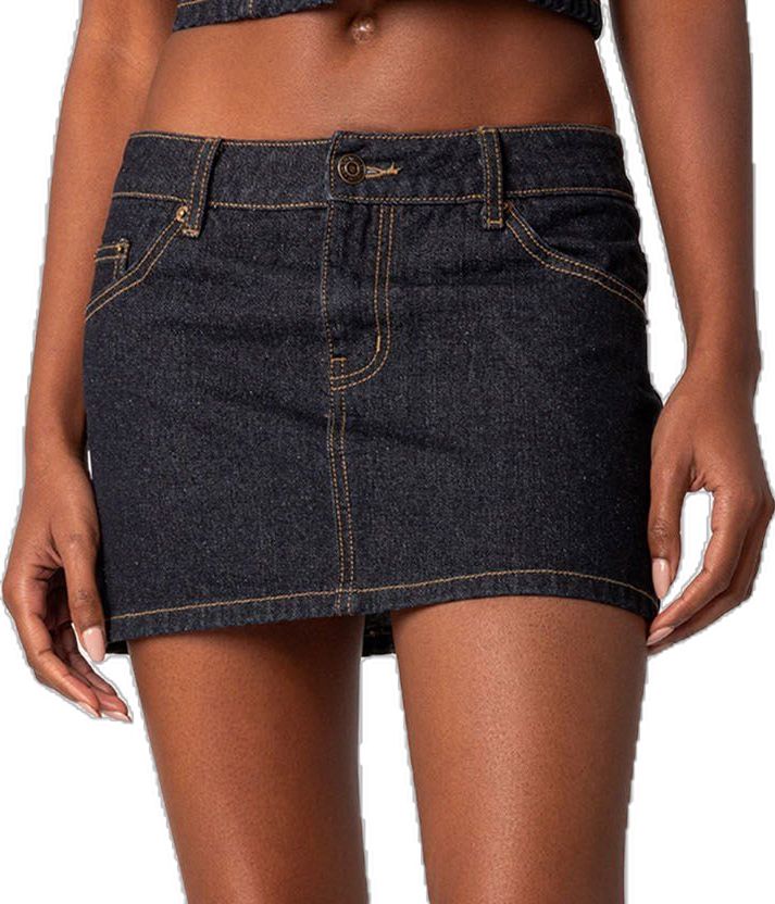 Y2k Fitted Mini Bottoms, Fitted High Waist Dark Wash Denim Skirt, Denim Mini Skirt For Night Out, Y2k Fitted Denim Mini Skirt, Fitted Denim Blue Mini Skirt Y2k Style, Fitted Denim Blue Y2k Mini Skirt, Y2k High Rise Fitted Skort, High Rise Fitted Y2k Skort, High Rise Fitted Skort Y2k Style