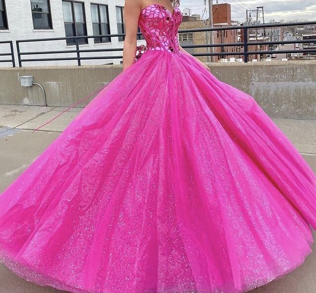 Hot Pink Prom Dress Jewelry, Hot Pink Quinceanera Dresses Sparkle, Hot Pink Quince Dress, Pink Glitter Gown, 16th Dress, Hot Pink Ball Gown, Prom Dress Jewelry, Hot Pink Quinceanera Dresses, Hot Pink Prom Dresses