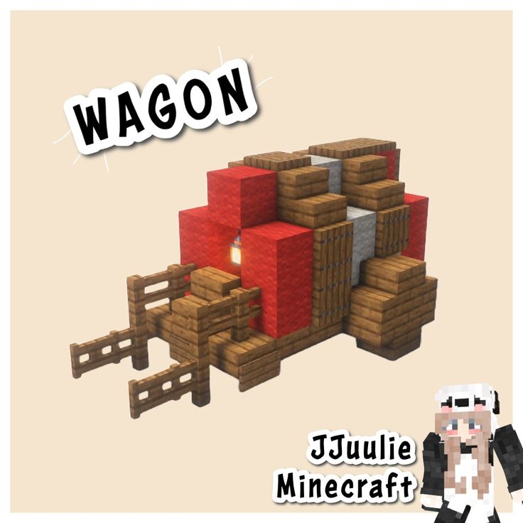 an image of a minecraft video game with the title wagon