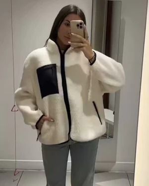 COATS & JACKETS Fur Jacket Women, Plush Coat, Loose Coats, Teddy Fleece, Women Overcoat, Coat Pocket, Patchwork Jacket, Fleece Coat, Solid Clothes