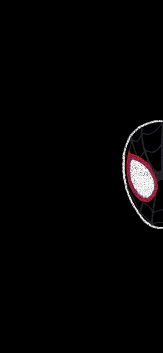 a spider - man logo on a black background