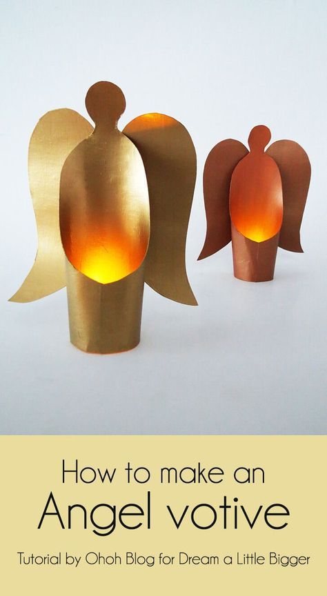 how to make an angel votive for your child's room or playroom