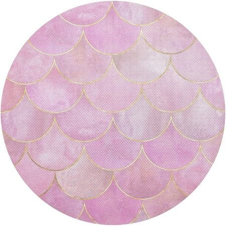 a pink and gold fish scale pattern on a white background