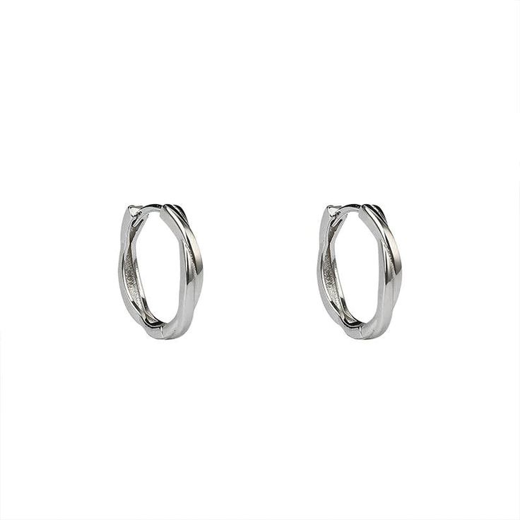 Type: AccessoriesMaterial:925 sterling silverInner diameter: 12.5 mmOuter diameter: 16 mmReminder: Before wearing earrings, you can wipe the earrings with alcohol to prevent ear allergies. Silver Tarnish Resistant Huggie Earrings For Formal Occasions, Modern Twist White Gold Hoop Earrings As Gift, White Gold Hoop Earrings With Modern Twist, Nickel-free Elegant Huggie Earrings, Modern Twist Hypoallergenic Hoop Earrings As Gift, Modern Twist Sterling Silver Hoop Earrings Gift, Modern Sterling Silver Huggie Earrings For Formal Events, Modern Sterling Silver Huggie Earrings For Formal Occasions, Modern Round Clip-on Earrings For Everyday