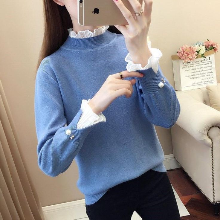 Material: Cotton,?Acrylic Technics: Flat Knitted Sleeve Length(cm): Full ? CHEST SHOULDER SLEEVE LENGHT? cm inches cm inches cm inches cm inches XXS 80 31,5 33 13 51 20,1 54 21,3 XS 84 33,1 34 13,4 52 20,5 55 21,7 S 88 34,6 35 13,8 53 20,9 56 22 M 92 36,2 36 14,2 54 21,3 57 22,4 L 95 37,4 37 14,6 55 21,7 58 22,8 MUST-READ Thanks for visiting DarkGlow store. We only sell high good quality clothes. If u do not know how to choose suitable size, please feel free to ask us! Please allow slight color Elegant Spring Acrylic Sweater, Elegant Acrylic Sweater For Winter, Elegant Acrylic Winter Sweater, Fitted Cotton Winter Sweater, Stretch Acrylic Crew Neck Top, Fitted Crew Neck Acrylic Top, Fitted Acrylic Crew Neck Top, Elegant Fitted Cotton Sweater, Stretch Knitted Acrylic Tops