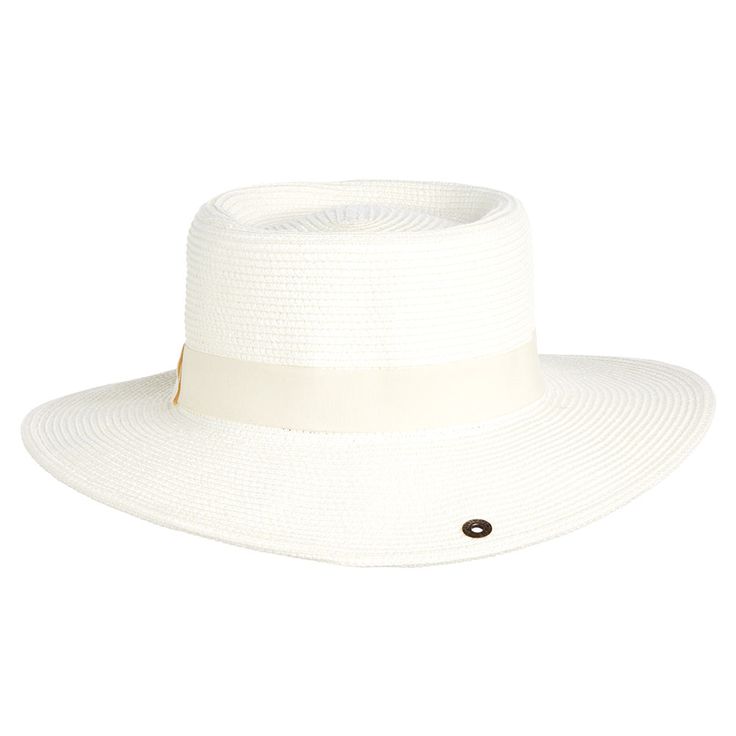 Peter Grimm Maina Straw Hat White Ribbon Band One Size Fits Most PGR1720-IVY-O This is the perfect hat for your summer days at the lake or to wear out on the town. Classic White Hat Bands For Spring, Chic Fedora Hat For Travel, Elegant Boater Hat With Upf 50+ And Flat Brim, Chic Short Brim Hats For Travel, Chic Travel Fedora Hat, Travel Boater Hat With Upf 50+ And Short Brim, Chic Travel Boater Hat With Upf 50+, Chic Curved Brim Travel Hat, Travel Boater Hat With Upf 50+ And Flat Brim