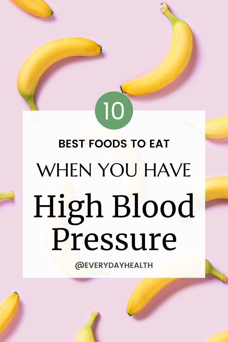 bananas with the words 10 best foods to eat when you have high blood pressure