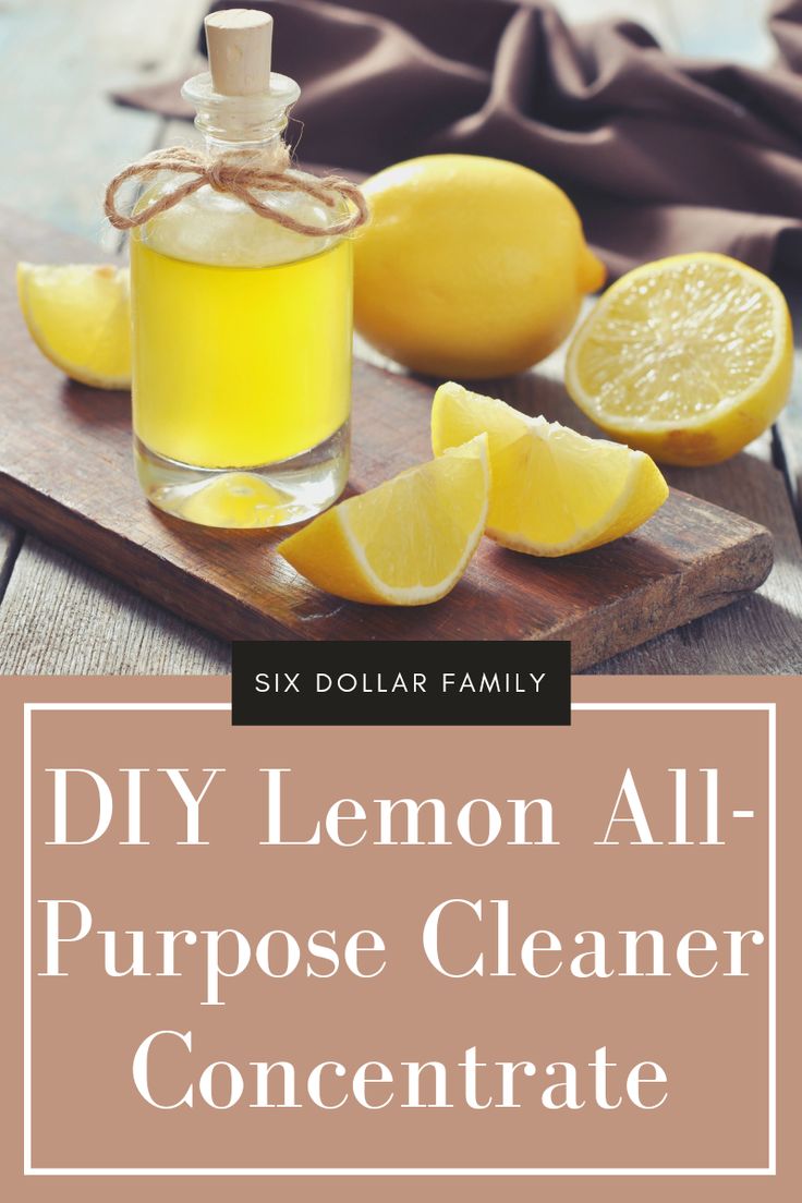 diy lemon all purpose cleaner concentrate