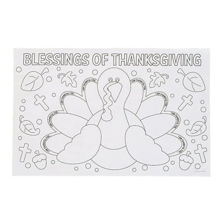 a thanksgiving turkey with the words blessing of thanksgiving written on it's face and surrounded by other symbols