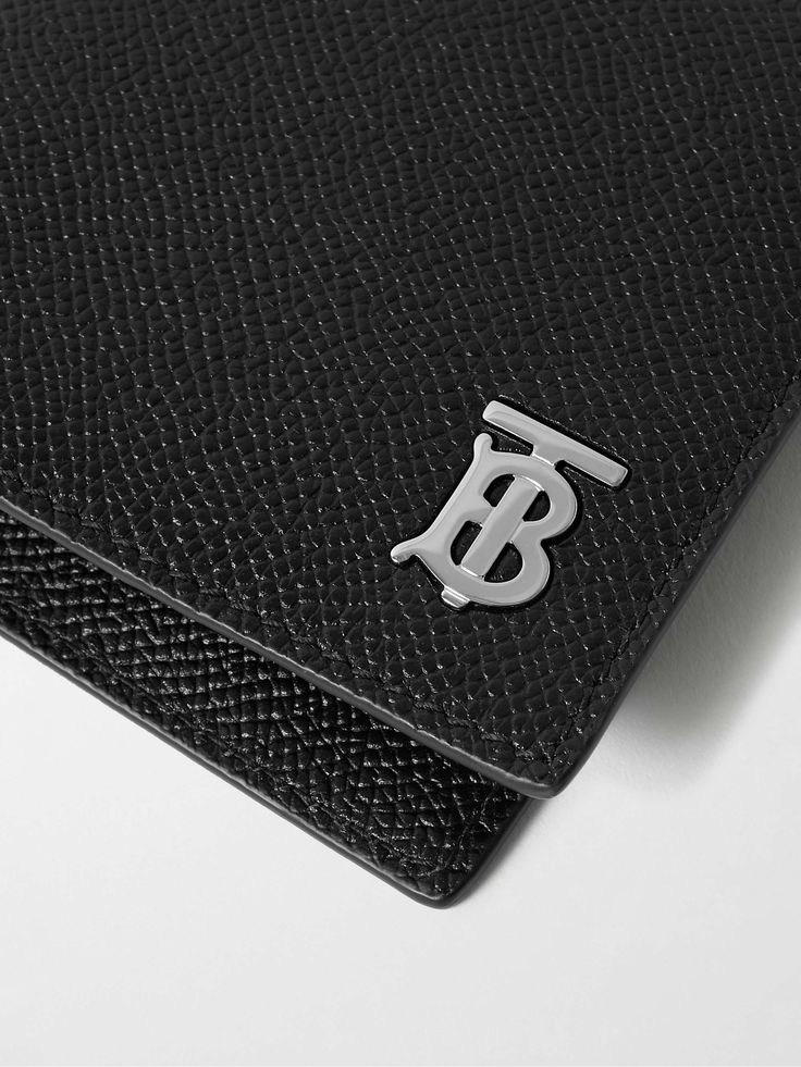 Shop BURBERRY Logo-Embellished Full-Grain Leather Wallet, Explore the latest in-season BURBERRY collection today on MR PORTER Designer Trifold Wallet With Card Slots, Designer Business Trifold Wallet, Designer Bifold Card Holder For Business, Designer Bifold Business Card Holder, Designer Wallets With Engraved Logo For Professional Use, Designer Business Wallets With Engraved Logo, Designer Business Wallets With Interior Card Slots, Designer Trifold Wallet With Card Slots For Business, Designer Bifold Wallets With Card Slots