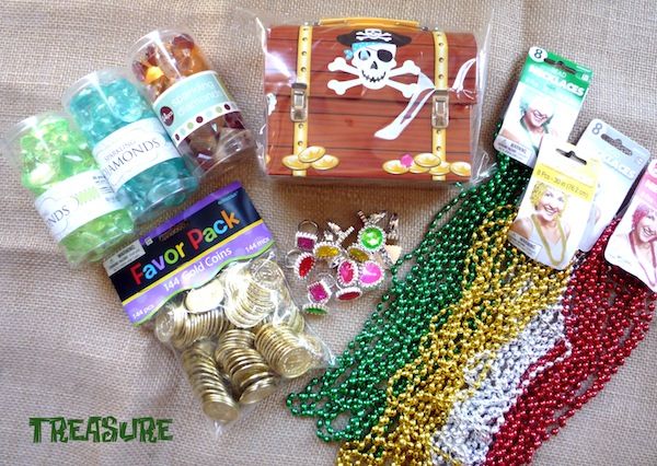 there are many beads and other items on the table