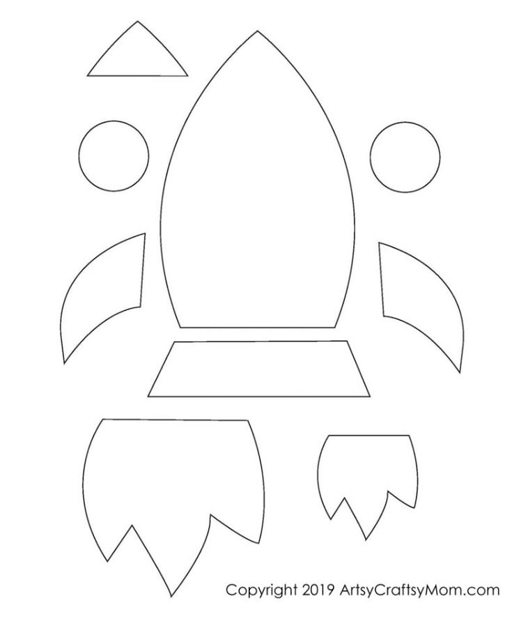 an image of a paper rocket ship