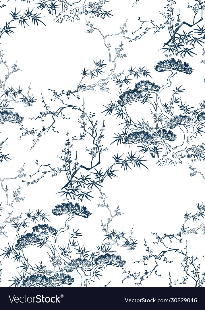 Asian Design Pattern, Chinese Pattern Design, Japanese Sketch, Adobe Illustrator Pattern, Chinese Plants, Chinese Prints, Chinoiserie Pattern, Chinese Illustration, Sketch Ink