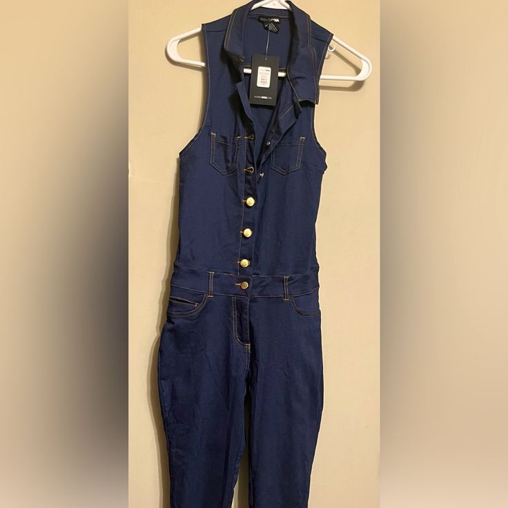 Blue Denim Look At You Super Stretch Jumpsuit By Fashionnova Never Worn, Tag Still Attached Stretch Denim Overalls In Blue, Blue Stretch Denim Jumpsuits And Rompers, Blue Stretch Denim Overall Jumpsuit, Trendy Stretch Blue Denim Jumpsuit, Blue Stretch Denim Jumpsuit, Trendy Blue Stretch Denim Jumpsuit, Blue Stretch High Waist Overalls, Blue Stretch High-waist Overalls, Stretch Jumpsuit