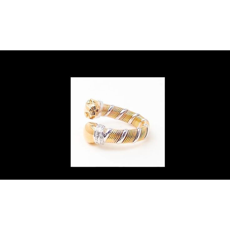 Cartier Panther Diamond Tricolor 18k Gold Band Ring EU 52 US 6   Metal: 18k Tri-Color Gold  Size: European 52, US 6  Band Width: 16mm  Weight: 11.8 grams  Stones: 28 round brilliant cut diamonds VVS1 clarity, G color total weight approx. .15ct  Hallmarks: Cartier 750 52 B47134  Dimensions reference the ring size and are not specific to the ring itself. Gold Cartier Diamond Ring, Cartier Gold Ring With Single Cut Diamonds, Cartier Gold Diamond Ring Gift, Cartier Yellow Gold Rings With Prong Setting, Cartier Panther, Gold Band Ring, Cartier Ring, Gold Band, Round Brilliant Cut Diamond