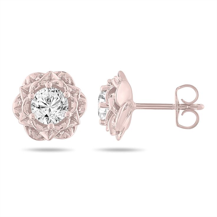 "HERE IS MY NEW MODEL ROSE FLOWER UNQUIE STUD EARRINGS 14K White Gold, Rose Gold, Yellow Gold or Black Gold Vintage Style Fine Black Polish Earring !! GIA Certified Bright White Color & Clean Natural Diamonds Shape - Round Cut - Very Good Color - G Carat - 1.00ct Clarity - SI2 Measurement - 5.00mm TOTAL 1.00 CARAT RETAIL PRICE IS OVER $5,600.00 !! COMES WITH $4,700.00 CERTIFIED APPRAISAL !! DREAM IT I\"LL MAKE IT SPECIAL ORDER WELCOME HANDCRAFTED IN THE USA Why you should buy from Garo Celik Rose Gold Flower Shaped Diamond Earrings For Formal Occasions, Luxury Rose Gold Cluster Earrings For Anniversary, Elegant Rose Gold Brilliant Cut Cluster Earrings, Luxury Rose Gold Cluster Earrings For Formal Occasions, Luxury Rose Gold Cluster Earrings For Formal Events, Rose Gold Flower-shaped Diamond Earrings For Wedding, Rose Gold Flower Shaped Diamond Earrings For Wedding, Elegant Rose Gold Round Cluster Earrings, Luxury Rose Gold Cluster Earrings With Prong Setting