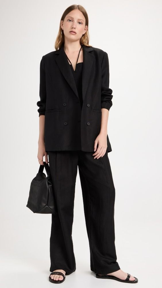 Lioness La Quinta Blazer | Shopbop Casual Oufits, Wardrobe Inspiration, Linen Suit, Australian Fashion, China Fashion, Black Blazers, Favorite Jeans, Summer Style, Gq