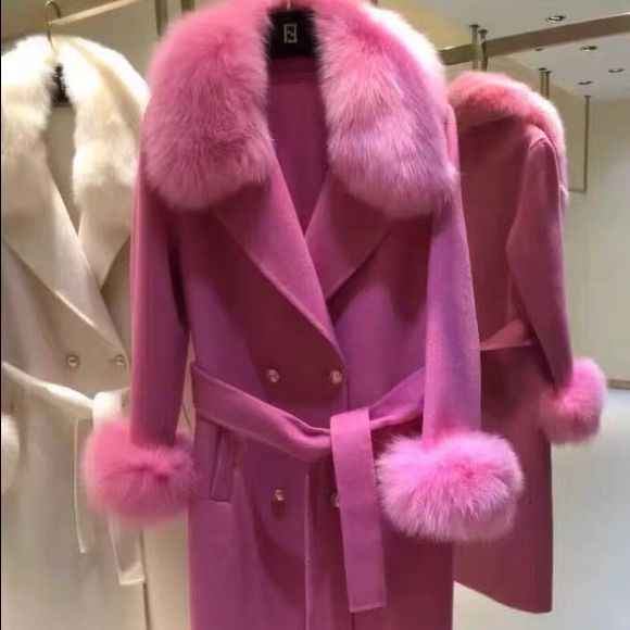 S To L Pink/ White/ Baby Blue / Black / Beige Comment Color Please Luxury Pink Winter Outerwear, Luxury Pink Outerwear For Spring, Luxury Pink Outerwear For Winter, Wool Coat, Good Quality, Baby Blue, Pink White, Blue Black, Jackets For Women