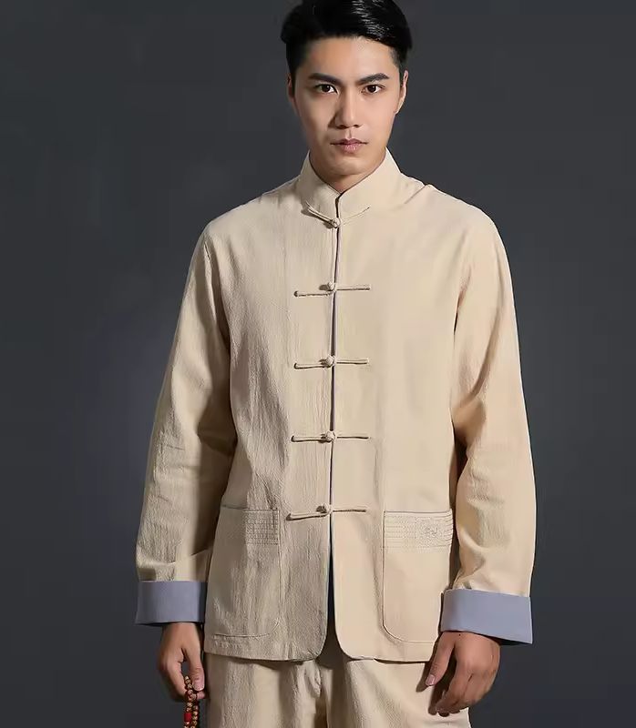 Crafted from 100% cotton, the Tang Cotton Shirt boasts a classic design with long sleeves, a mandarin collar, and frog buttons, making it an essential addition to any traditional wardrobe. Please note this shirt size is CN size which is different to US/EU/AU sizes. Refer to the size chart in the picture Please leave your height, weight and chest measurement in personalisation box so we can double check the size for you. Traditional Wardrobe, Frog Buttons, Cheongsam, Kung Fu, Mandarin Collar, Hanfu, Cotton Shirt, Classic Design, Wardrobe