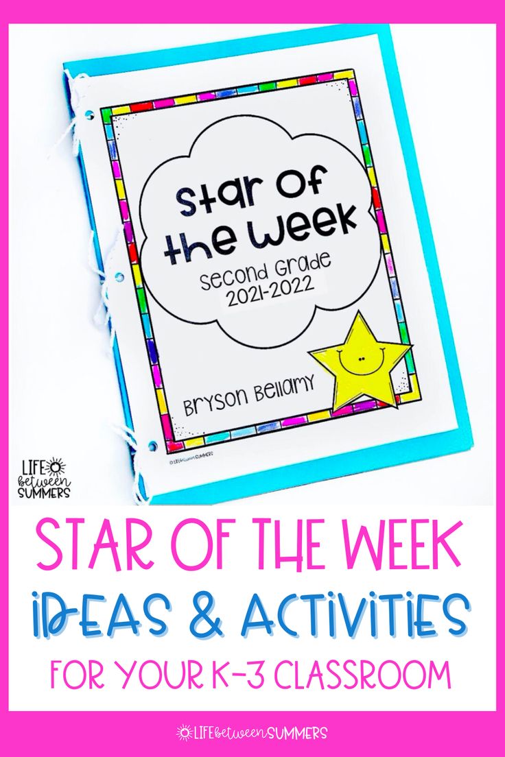 the star of the week ideas and activities for your k - 3 classroom