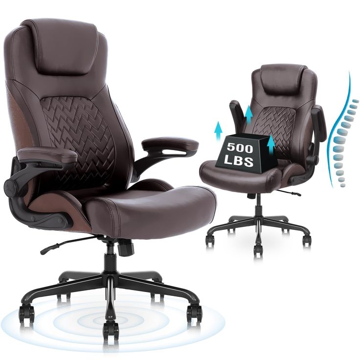 an office chair with the seat up and foot rest down