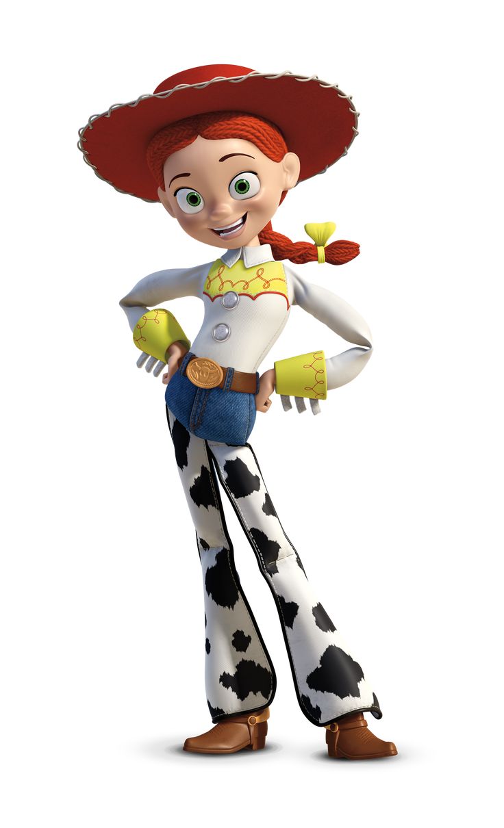 a cartoon character in a cowboy outfit