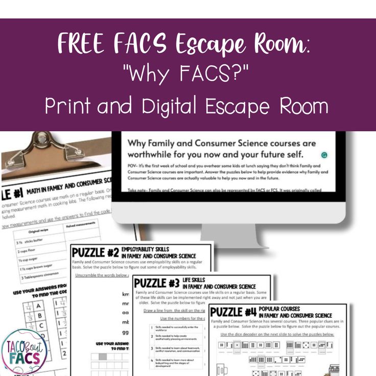 the free facs escape room print and digital escape room