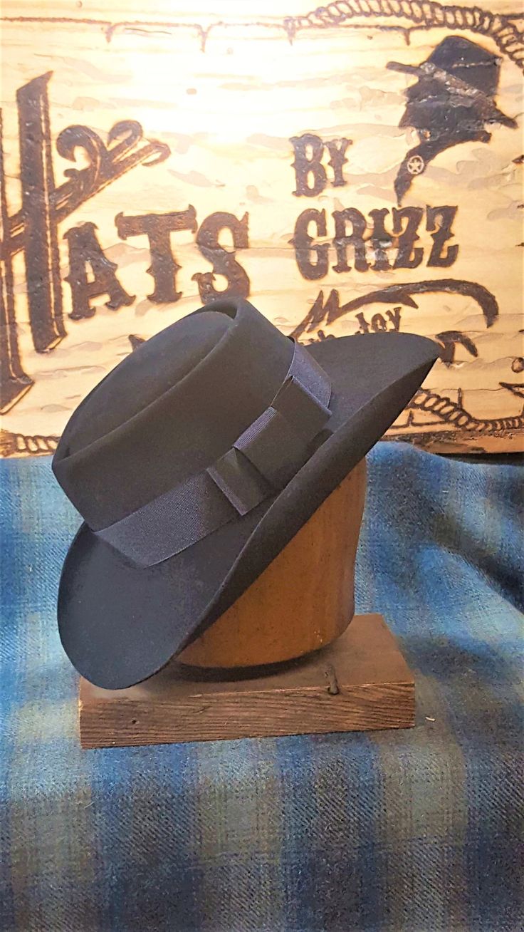 "UPDATED PRODUCTION TIME: ALL hat orders will be in the current production time of 10-12 WEEKS. If possible we will ship sooner. Lil Grizz is determined to give each hat the needed time and attention to detail. SILVERADO - This style is a wide brimmed variation of the standard Fedora hat. It has accentuated creases on the front and sides of the center point. It also has tight hand rolls on the front/sides of the standard cowboy brim. This hat is carries you back to the eras of Westerns and count Custom Formal Hat With Short Brim, Custom Adjustable Fedora For Formal Occasions, Classic Hat With High Crown And Rigid Fit, Classic Hat With High Crown, Adjustable Fedora For Formal Occasions, Classic High Crown Top Hat For Country Events, Fitted Hats With Short Brim For Country Events, Fitted Brimmed Hat For Country Events, Western Style Fitted Top Hat With High Crown