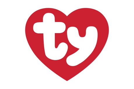 a red heart with the letter t in it