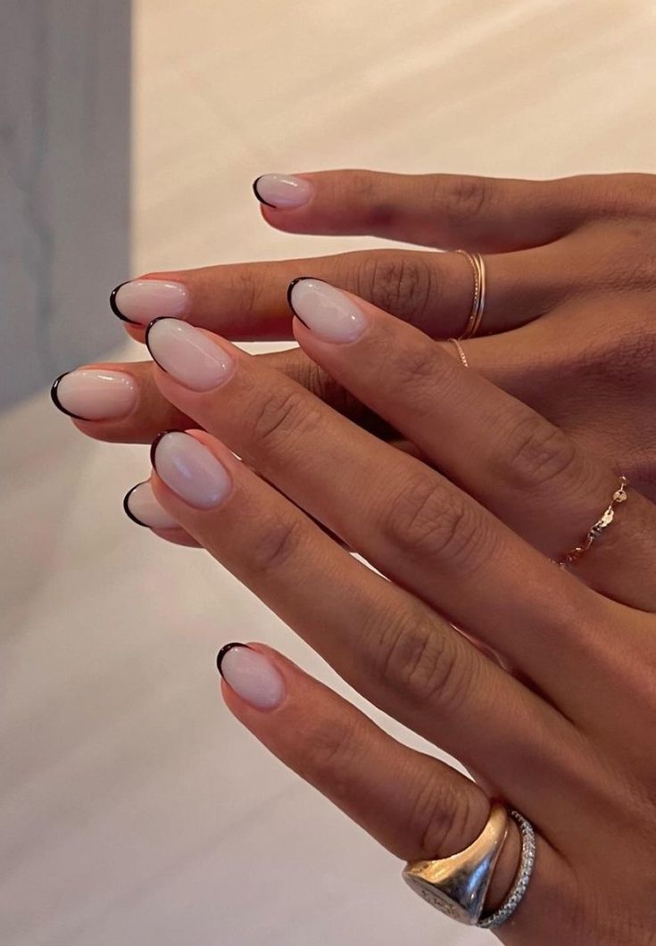 Short Natural Gel Nails Summer, 21st Nails, Tuxedo Nails, Milky Nails, Nude Nail Designs, Easy Nails, Minimal Nails, Casual Nails, Nail Swag