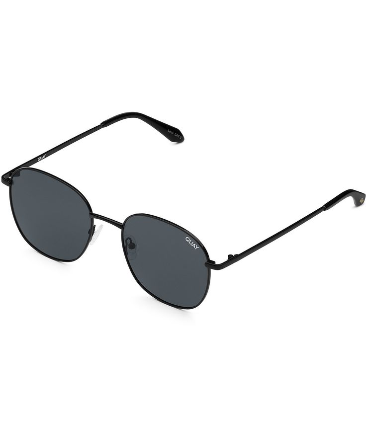 From Quay Australia&#x2C; the Women's Jezabell 53mm Round Sunglasses feature:Nickel free metal frame & templePc lensGradient lensLens cat 3Not Rx ablePolarizedLens height approx. 53mmNose gap approx. 21mmTemple length approx. 148mmImported. Round Sunglasses Men, Polarized Sunglasses Women, Black Round Sunglasses, Wishlist 2024, Quay Australia, Eyewear Womens, Christmas Wishlist, Dillard's, Polarized Sunglasses