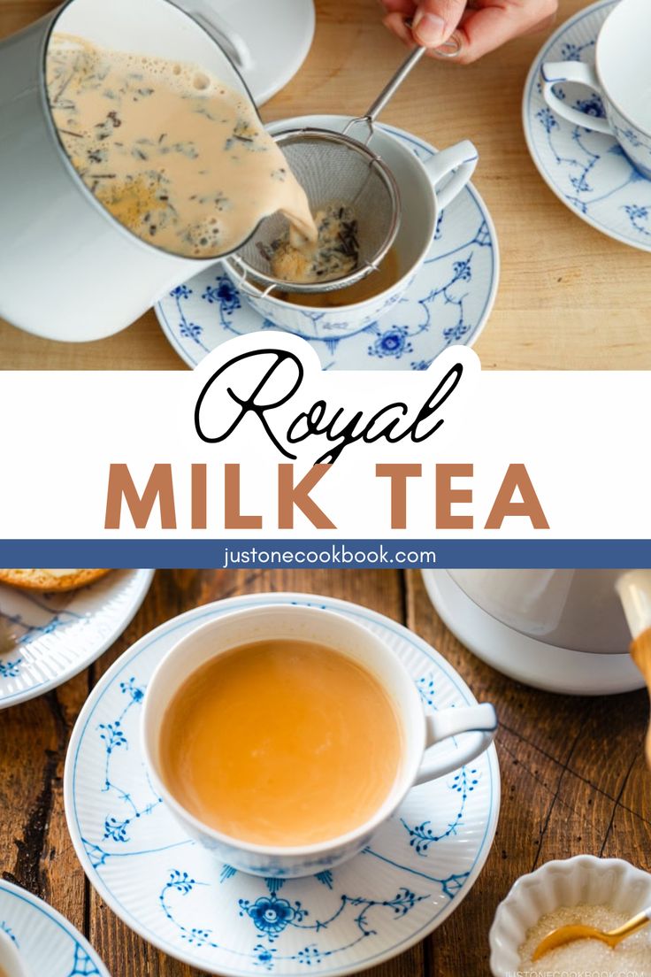 the process of making royal milk tea