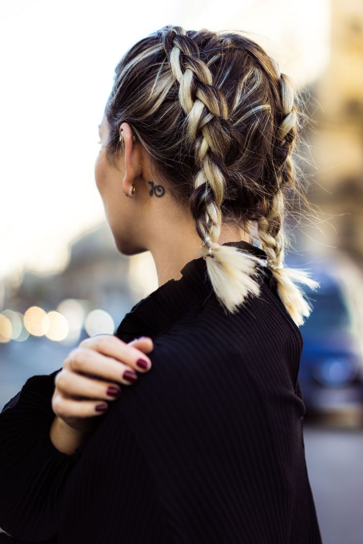 Boxer Braids Hairstyles, Braids Blonde, Fashion Week Hair, Two French Braids, Boxer Braids, French Braid Hairstyles, Short Braids, Back To School Hairstyles, Penteado Cabelo Curto