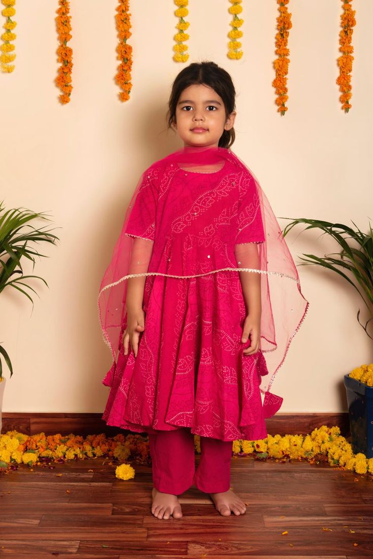 Description: Kurta: Cotton ; Pant: Cotton; Dupatta: soft net. Color: pink No Embroidery Gotta lace work Set Includes: Kurta, Pant, and Dupatta Care: Easy wash Availability: Made to Order SKU#: 11434011PK Disclaimer: There may be slight difference in actual product color compared to product images. Navratri Pink Set With Sheer Dupatta, Festive Pink Chikankari Anarkali Set, Festive Pink Anarkali Set With Chikankari Embroidery, Traditional Pink Set With Sheer Dupatta, Pink Chikankari Embroidered Anarkali Set For Diwali, Pink Chikankari Anarkali Set For Diwali, Pink Cotton Kurta With Sheer Dupatta, Pink Bollywood Sets With Chikankari Embroidery, Pink Bollywood Chikankari Sets