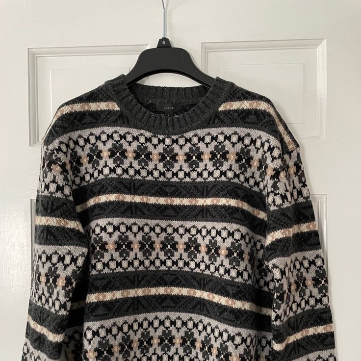 J. Crew Sweater - New, Never Worn. 100% Lambs Wool, Size S Twee Clothes, Grandpa Fashion, Pretty Clothing, Coffee Sweater, Grandma Sweater, J Crew Sweater, Grandpa Sweater, Fall Fits, Pretty Clothes