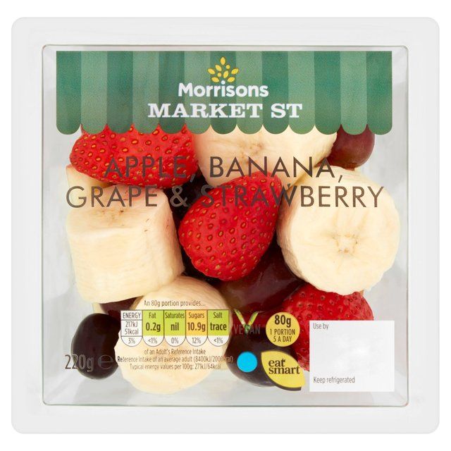 a package of sliced bananas and strawberries