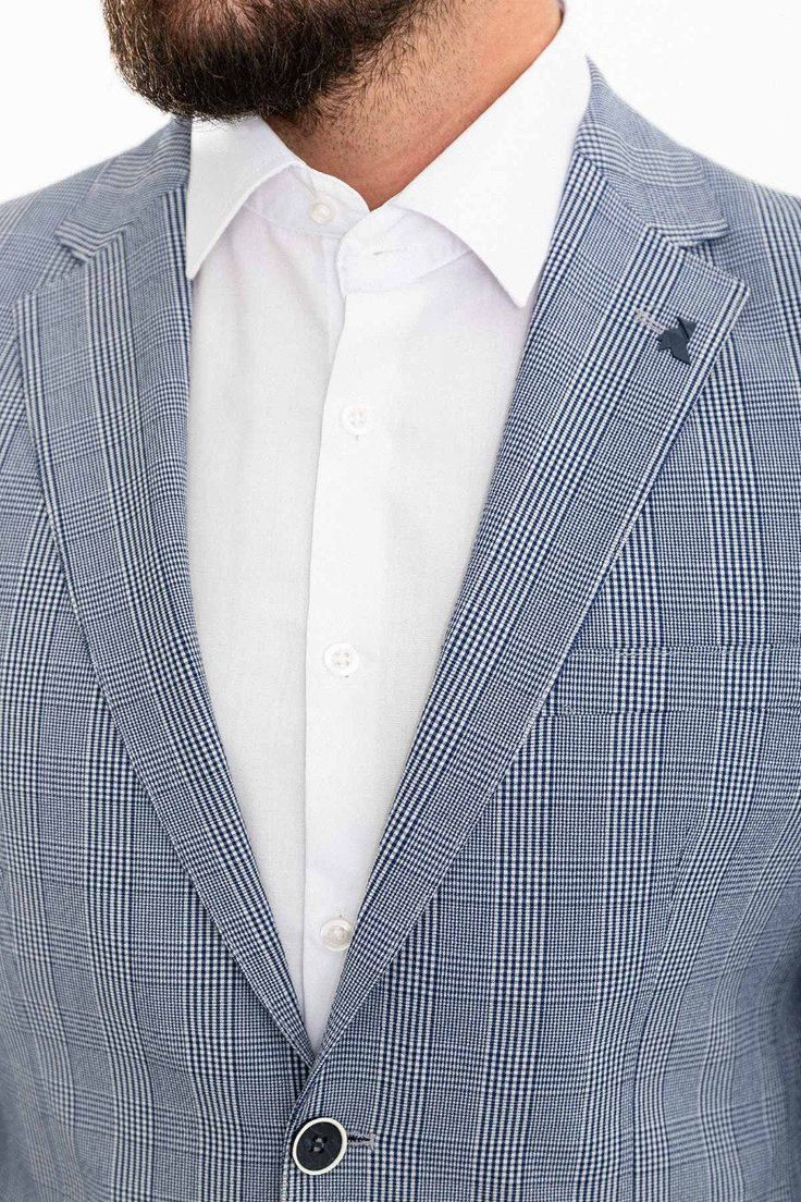 Collection : 2024/2025 spring/summer🔆Product : Oliver Slim Fit Blue Plaid Blazer/JacketColor: BLUEAvailable Size : 46-48-50-52-54-56Material Content: %55 Cotton, %45 Polyester Light Blue Long Sleeve Suits For Spring, Light Blue Long Sleeve Suit For Spring, Casual Semi-formal Spring Blazer, Spring Light Blue Business Blazer, Semi-formal Sport Coat With Hidden Button Closure For Spring, Blue Business Blazer For Spring, Semi-formal Spring Sport Coat With Hidden Buttons, Light Blue Long Sleeve Business Blazer, Casual Blue Suit With Lapel Collar