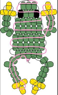 an image of a robot made out of yellow and green paper with glasses on it