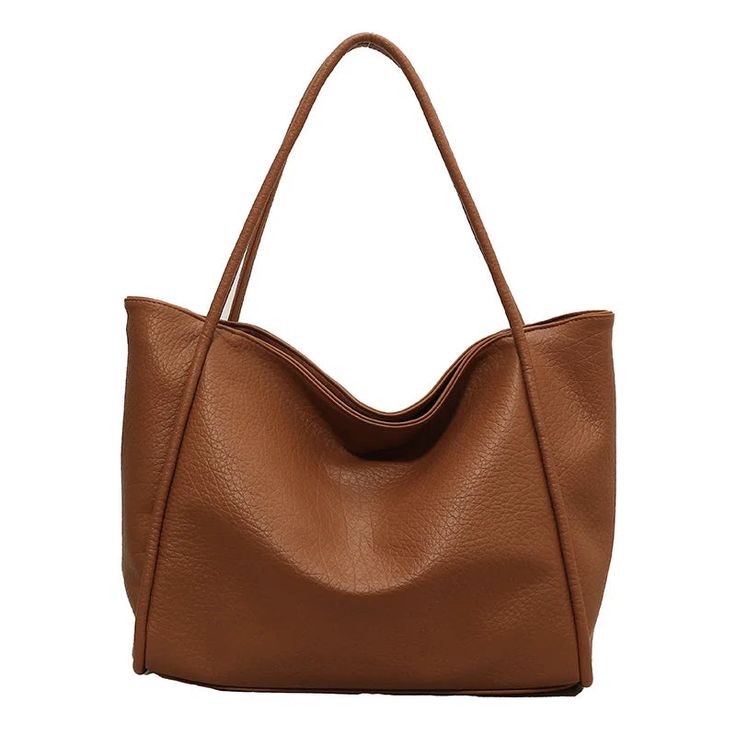 SPECIFICATIONSBrand Name: NoEnName_NullHandbags Type: Shoulder BagsTypes of bags: Shoulder & HandbagsMain Material: PULining Material: POLYESTERShape: SatchelsPlace Of Origin: HE BEI ProvincePlace Of Origin: HE BEI ?ProvinceOrigin: Mainland ChinaCN: HebeiHardness: SOFTPattern Type: SolidInterior: Cell Phone PocketDecoration: noneExterior: noneOccasion: VersatileClosure Type: haspGender: WOMENStyle: CasualModel Number: ANumber of Handles/Straps: Single Large Capacity Brown Satchel Bag, Brown Satchel Bag With Large Capacity, Brown Large Capacity Satchel Bag, Large Brown Satchel For Daily Use, Brown Large Capacity Satchel For Errands, Solid Faux Leather Bags For Errands, Large Brown Rectangular Shoulder Bag, Light Brown Tote Shoulder Bag For Shopping, Light Brown Large Capacity Tote Satchel