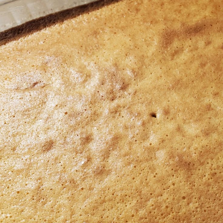 an uncooked cake sitting on top of a pan