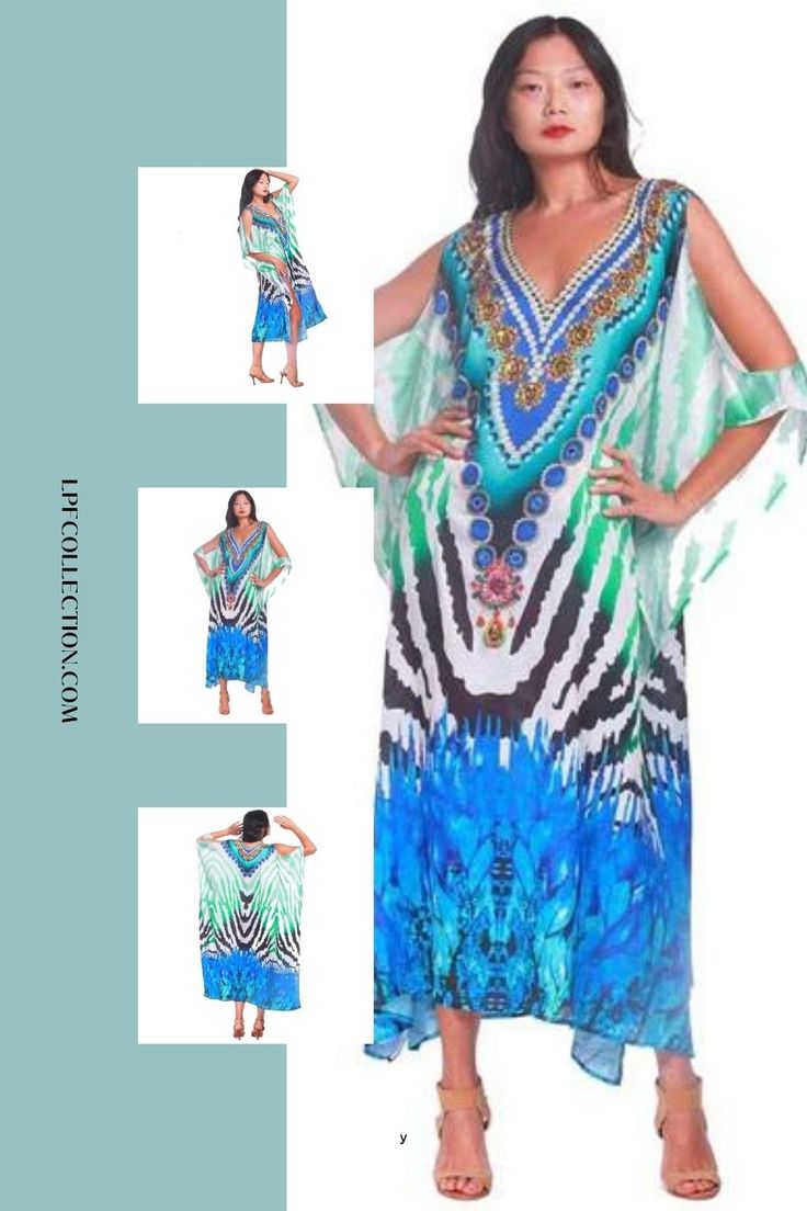 "Make a statement" "Elevate your wardrobe" "Bold print" "Luxurious" "Comfortable" "Elegant" "Sophisticated" "Perfect for any occasion" "Flair to your everyday look" "Multiple sizes" "Head-turning style" "Unbeatable comfort" Make a statement and elevate your wardrobe with the Turquoise Zebra Colt Shoulder! This kaftan boasts a bold print that exudes confidence and style. Elegant Printed Multicolor Kaftan, Elegant Multicolor Printed Kaftan, Elegant Printed Kaftan For Spring, Elegant Green Kaftan For Vacation, Elegant Printed V-neck Kaftan, Elegant Flowy Printed Kaftan, Elegant Printed Party Kaftan, Elegant Multicolor Kaftan For Vacation, Elegant Turquoise Maxi Dress For Vacation