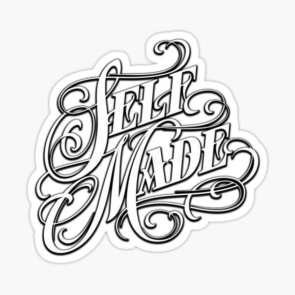 a sticker with the words hello made written in cursive writing on it