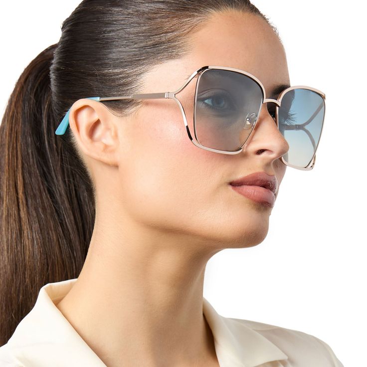 Oozing with all the glam luxury of '70s Italian fashion, these elevated oversized shades bring a modern edge with sleek metal frames and a chic cut-out. Bring out your luxe leathers, linens, and wide leg pants to pair expertly with the chic Francesca! Glamorous Summer Sunglasses, Trendy Evening Shield Sunglasses For Summer, Trendy Summer Evening Shield Sunglasses, Modern Metal Frame Sunglasses For Spring, Modern Shield Sunglasses For Spring Party, Glamorous Summer Sunglasses With Tinted Lenses, Summer Evening Tinted Shield Sunglasses, Trendy Evening Sunglasses For Spring, Modern Metal Frame Shield Sunglasses For Parties