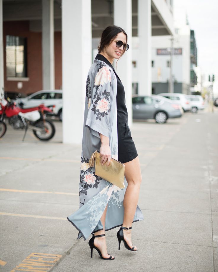 It's not spring quite yet, but here's a little spring fashion inspo for your feed. What are you looking forward to this spring? photo: @angiesilvy Chic Wrap Kimono For Daywear, Spring Chic Long Robe, Chic Spring Robe For Brunch, Elegant Open Front Kimono For Spring, Spring Daywear Wrap Kimono, Spring Wrap Kimono For Daywear, Chic Wrap Robe For Vacation, Chic Evening Kimono For Summer, Chic Evening Summer Kimono