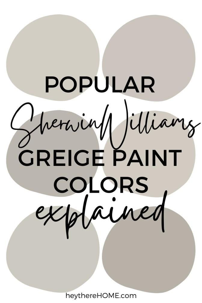 the words popular sheryl williams, greige paint, and other colors explain