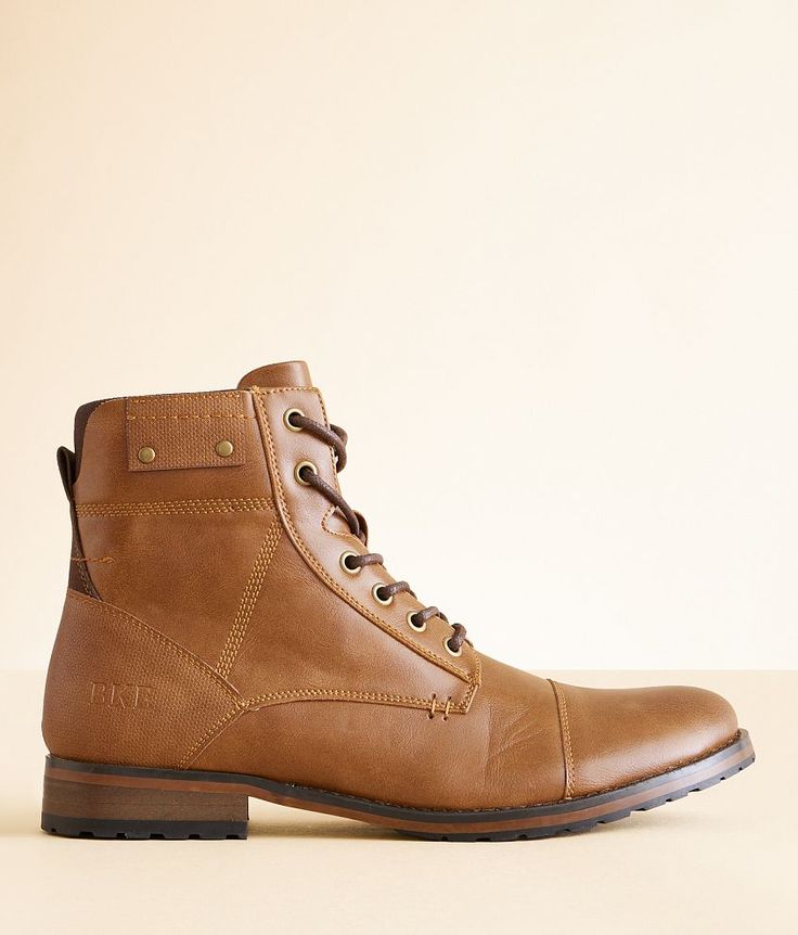 "BKE Dustin Boot - Brown US 8, Men's Cognac Faux leather lace-up boot Side zip detail Cushioned footbed 6" shaft. All man made materials. Apparel & Accessories > Shoes" Boot For Men, Leather Lace Up Boots, Leather Lace, Brown Boots, Lace Up Boots, Leather And Lace, Come Back, Boots Men, Cognac