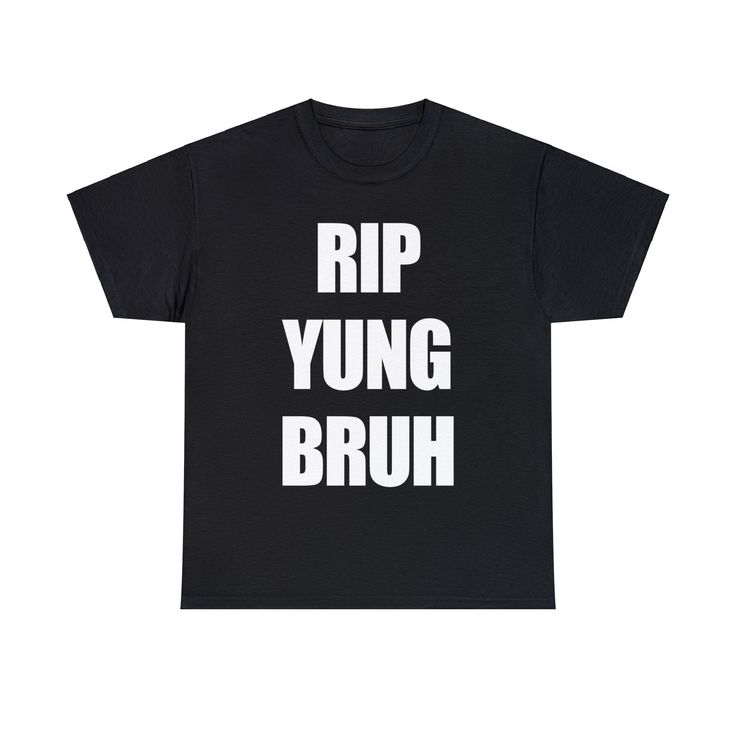 Lil Tracy RIP YUNG BRUH T-Shirt Tee, Front printed on a high quality blank using a high quality print! ⭐️ Fits true to size, size up for a baggier/larger fit, size down for a smaller fit! ⭐️ High-quality print and material! ⭐️ Fast Shipping with tracking! - 100% cotton - Fabric weight: 5.0-5.3 oz/yd² (170-180 g/m²) - Tubular fabric - Taped neck and shoulders - Double seam at sleeves and bottom hem Y2k Streetwear T-shirt With Funny Text, Kpop T-shirt With Letter Print For Streetwear, Kpop Style T-shirt With Letter Print For Streetwear, Kpop Style Letter Print T-shirt For Streetwear, Kpop Crew Neck T-shirt For Streetwear, Kpop Streetwear T-shirt With Screen Print, Kpop Streetwear T-shirt With Text Print, Kpop Text Print T-shirt For Streetwear, Kpop Style Text Print T-shirt For Streetwear