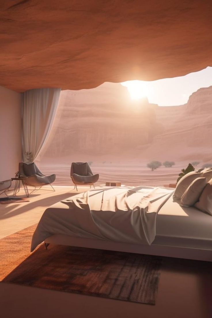 A modern luxury bedroom showcasing exquisite lighting fixtures, creating a serene and captivating ambiance Arabic Interior Design, Brutal Architecture, Mountain Interiors, Suits Accessories, Moroccan Living Room, Natural Homes, Point Design, Bedside Lamps, Unusual Homes