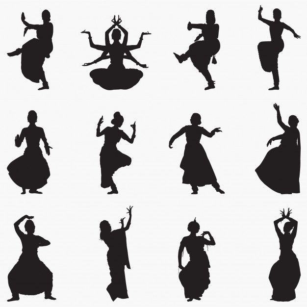 Classical Dance Silhouette, Cultural Dance Art, Classical Dance Drawing Easy, Bharatnatyam Tattoo, Nartaki Art, Traditional Dance Drawing, Indian Dance Illustration, Indian Classical Dance Drawing, Classical Dancer Drawing